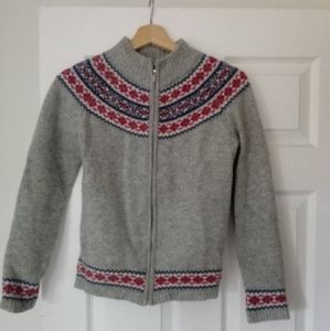 Wool great Northwest zip up sweater